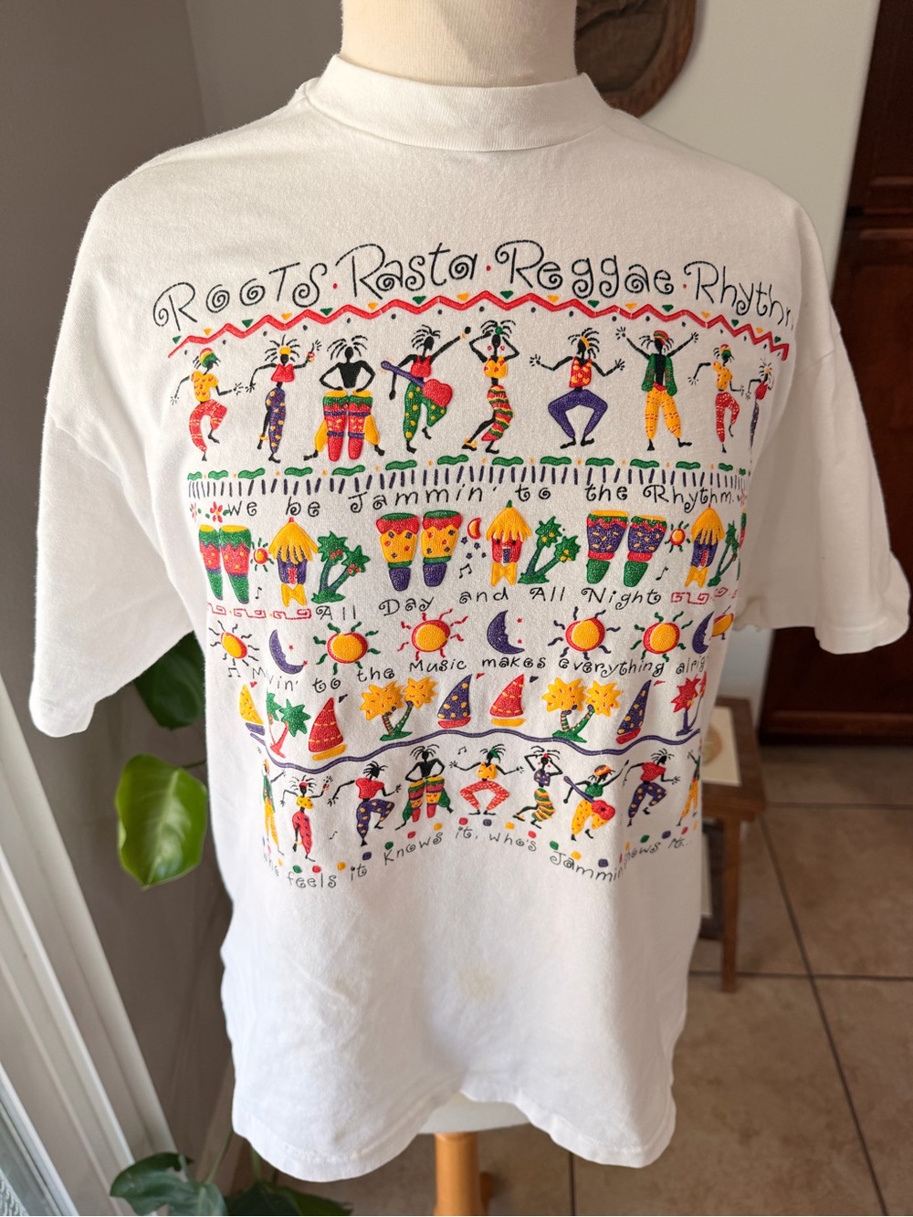 Roots Rasta Reggae Rhythm Graphic T-Shirt